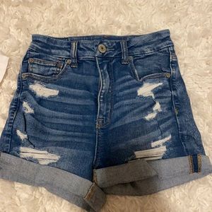 American Eagle High Waisted Jean Shorts